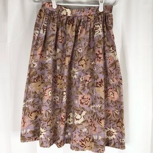 Vintage Bryn Mawr Bobbie Brooks floral spring  summer Skirt lilac 80’s